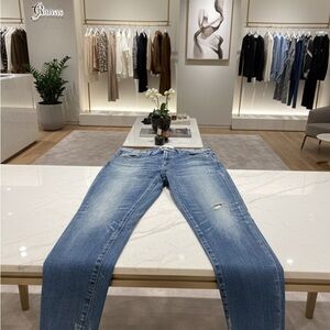 MOUSSY VINTAGE Japan Made Odessa Distressed Skinny Size 28 W